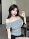 Polka Dot Off-Shoulder Tops